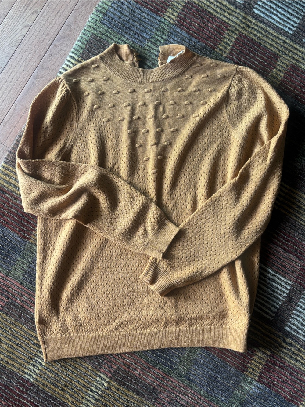 Sezane Camel Turtleneck Sweater